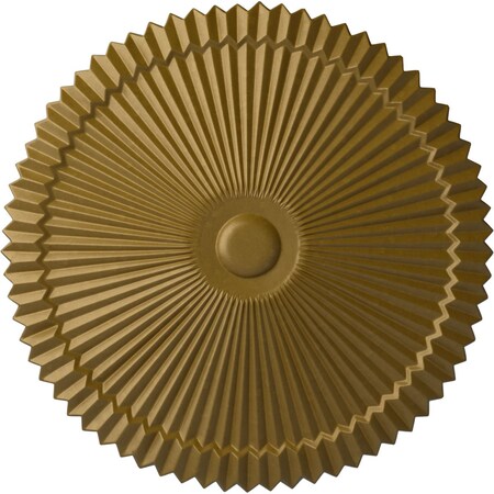 Ekena Millwork Shakuras Ceiling Medallion (Fits Canopies up to 5"), Hand-Painted Gold, 24"OD x 3"P CM24SHGLS